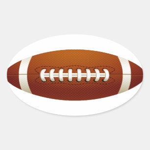 Oval Football Sticker