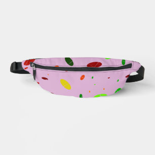 Oval Fun on Pink Bum Bags