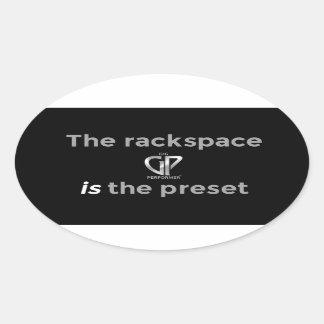 Oval GP Rackspace Sticker