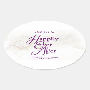 Oval Happily Ever After Sticker