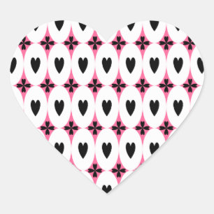 Oval Hearts Heart Sticker