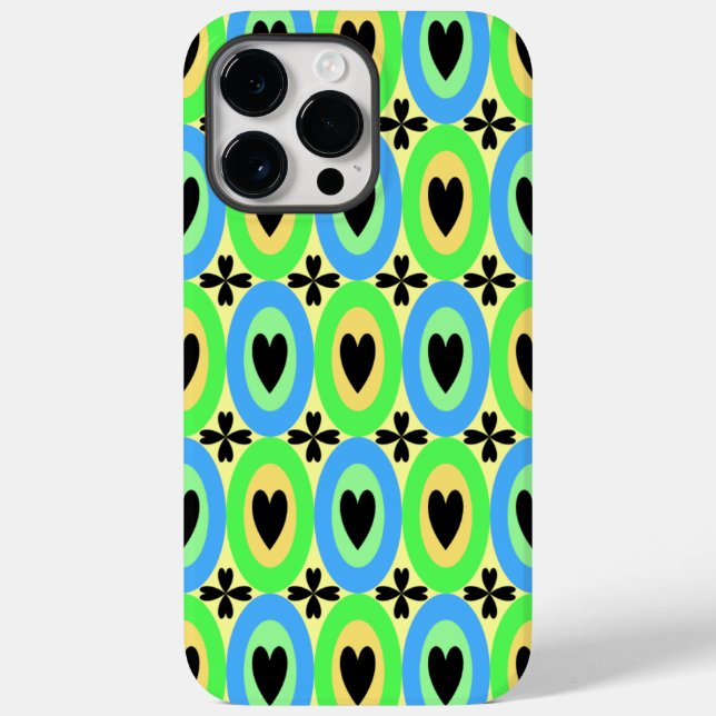 Oval Hearts Pattern Case-Mate iPhone Case (Back)