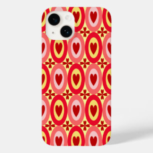 Oval Hearts Pattern Case-Mate iPhone 14 Case