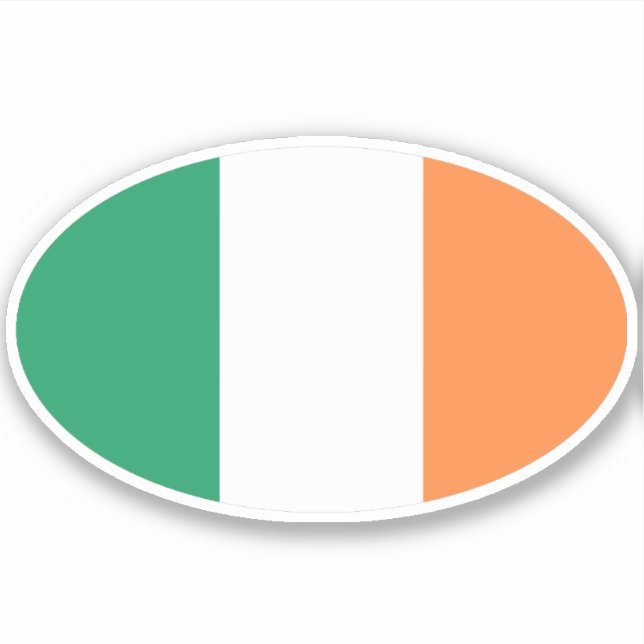 Oval Irish Flag (Front)