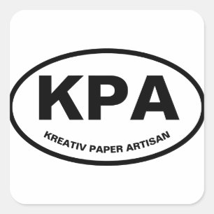 Oval KPA Sticker