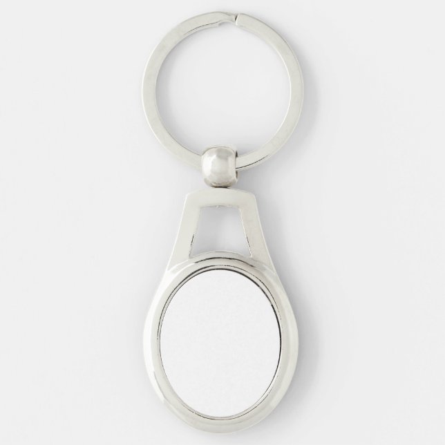 Oval Metal Keychain (Front)