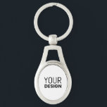 Oval Metal Keychain [ Other Shapes]<br><div class="desc">Design your own oval metal keychain design using Pixelied's free online design tool</div>