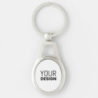Oval Metal Keychain [+Other Shapes]