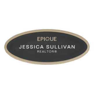 Oval Nametag Epique Realty Name Tag