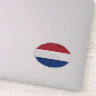 Oval Netherlands Flag