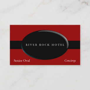 Oval Obsidian Business Card