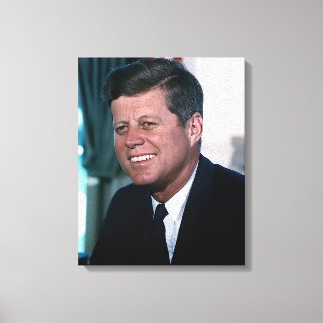 Oval Office of President John F. Kennedy Canvas Print (Front)