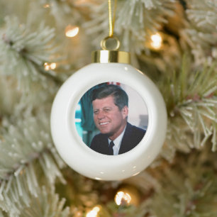 Oval Office of President John F. Kennedy Ceramic Ball Christmas Ornament