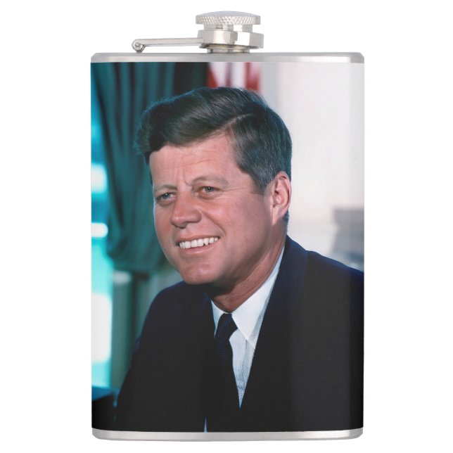 Oval Office of President John F. Kennedy Hip Flask (Front)