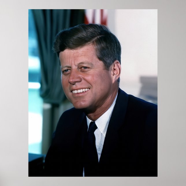 Oval Office of President John F. Kennedy Poster (Front)