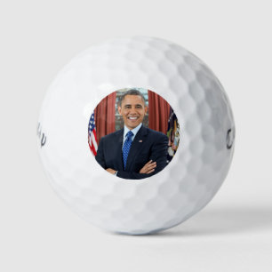 Oval Office Portrait, Obama Barack US President Golf Balls