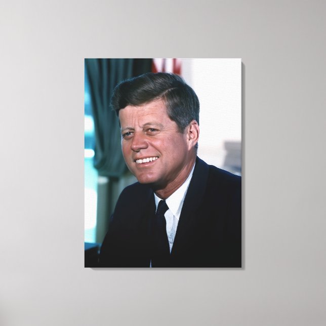Oval Office President John Jack F. Kennedy Canvas Print (Front)
