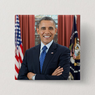 Oval Office US 44th President Obama Barack 15 Cm Square Badge