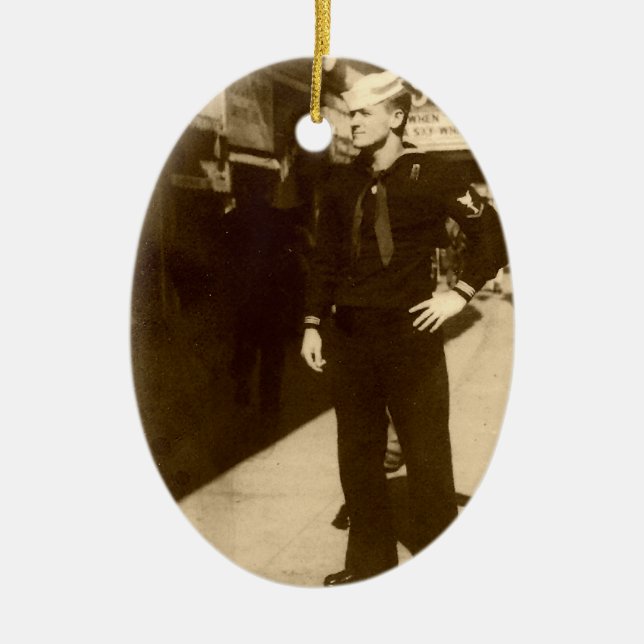 Oval Ornament American Sailor (Front)