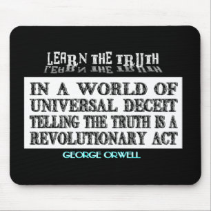 OVAL ORWELL UNIVERSAL DECEIT MOUSE MAT