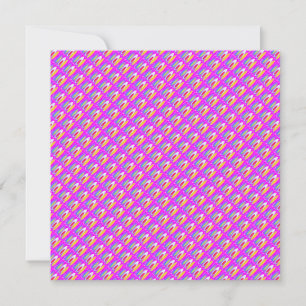 Oval pattern art in mixed colours bright modern card