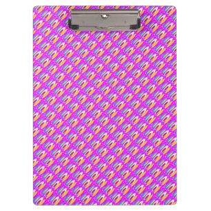 Oval pattern art in mixed colours bright modern    clipboard