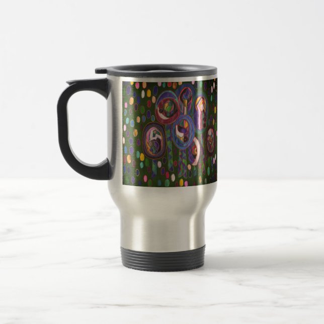 Oval pattern travel mug (Left)