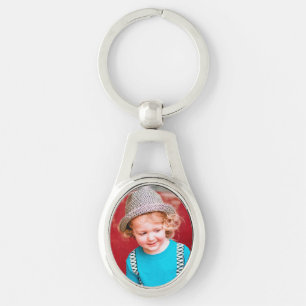Oval Photo Keychain