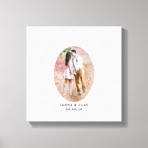 Oval Photo Wedding Guest Book Alternative