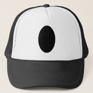 Oval Portrait Black Solid The MUSEUM Zazzle Gifts Trucker Hat