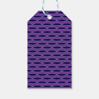 Oval Purple Chain Pattern Gift Tags
