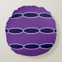 Oval Purple Chain Pattern