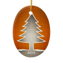Oval Shaped Christmas Tree Ornament - Reversable