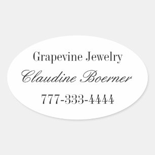 Oval Sheet Stickers for Business Artist Crafts