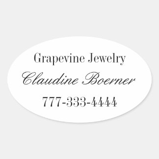 Oval Sheet Stickers for Business Artist Crafts