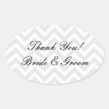 Oval wedding thank you stickers | envelope sealers