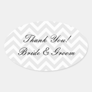 Oval wedding thank you stickers   envelope sealers