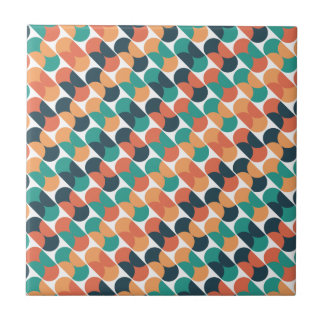 Ovals and half circles tile