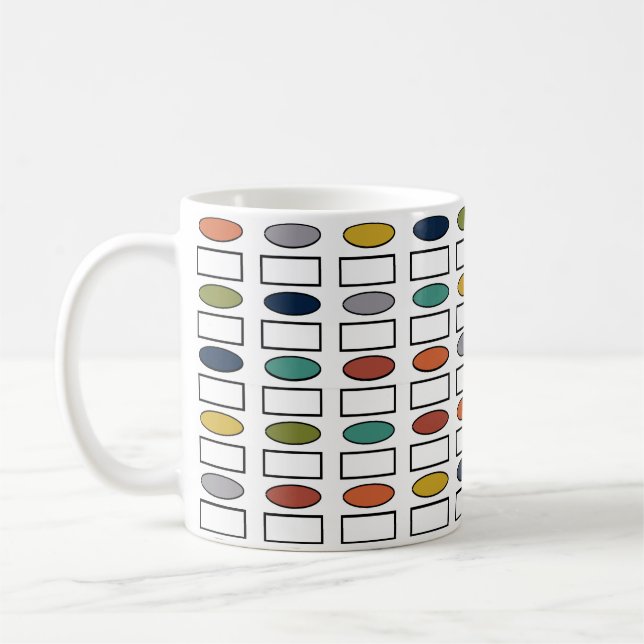 Ovals and Rectangles  Coffee Mug (Left)