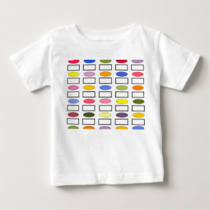Ovals and Rectangles – Flower Garden Baby T-Shirt