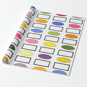 Ovals and Rectangles – Flower Garden Wrapping Paper