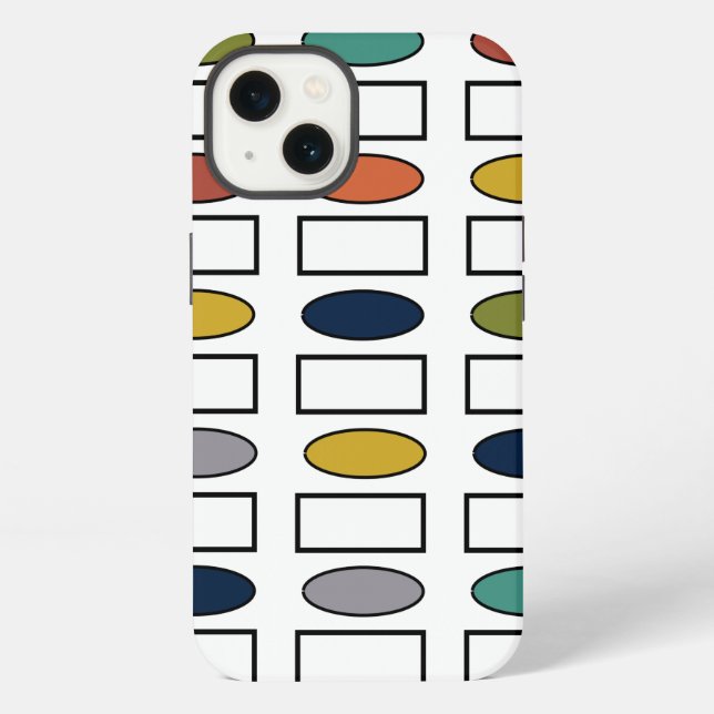 Ovals and Rectangles  iPhone Case (Back)