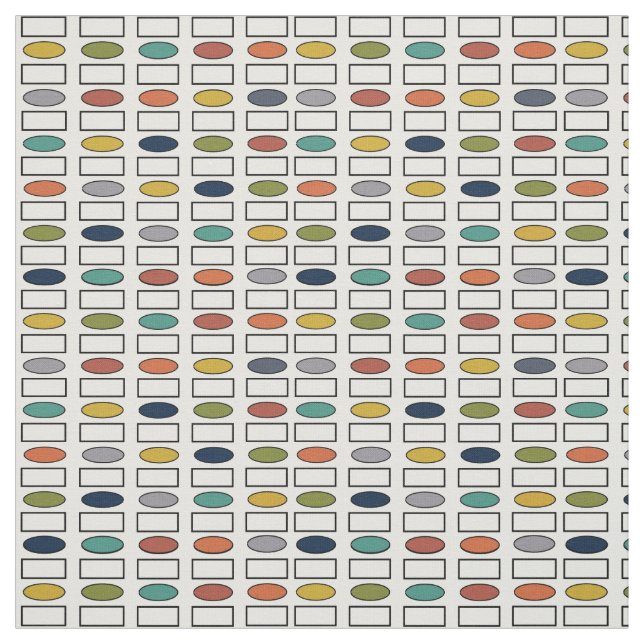 Ovals and Rectangles – Large Fabric (Swatch)