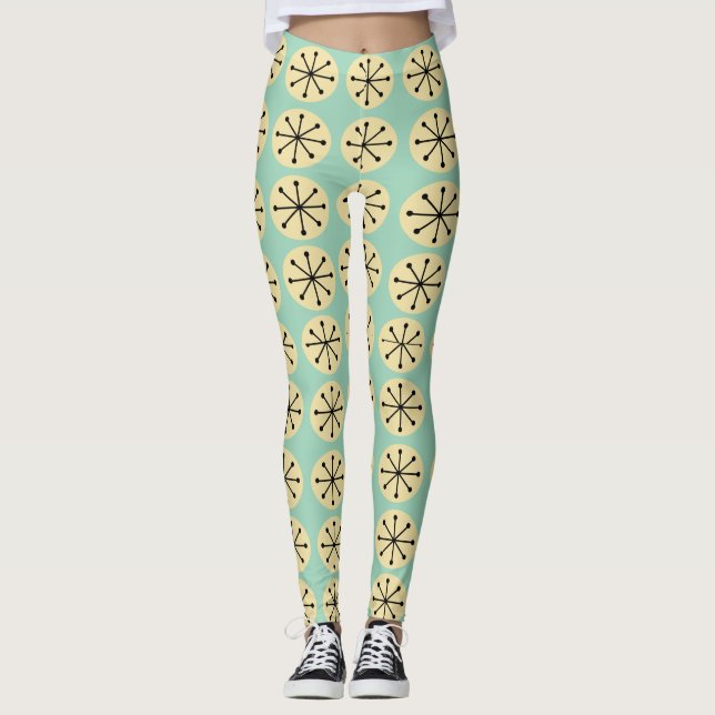 Ovals and Starbursts  Leggings (Front)