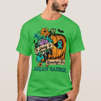 Ovarian Awareness Awareness retro halloween scary  T-Shirt