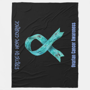 Ovarian Cancer Awareness Hope  Fleece Blanket