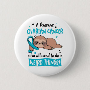 Ovarian Cancer Awareness Month Ribbon Gifts 6 Cm Round Badge