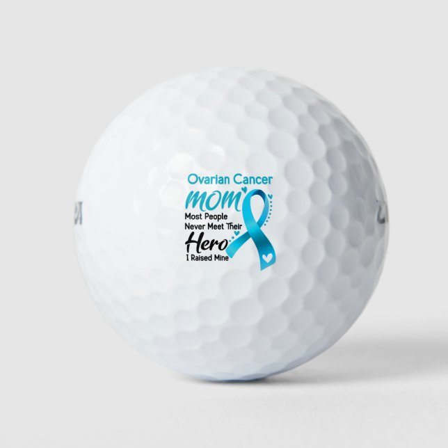 Ovarian Cancer Awareness Month Ribbon Gifts Golf Balls (Front)