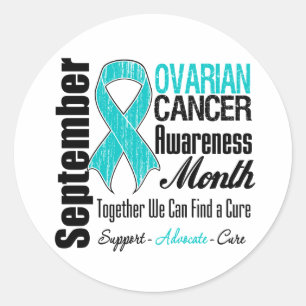 Ovarian Cancer Awareness Month Tribute Classic Round Sticker