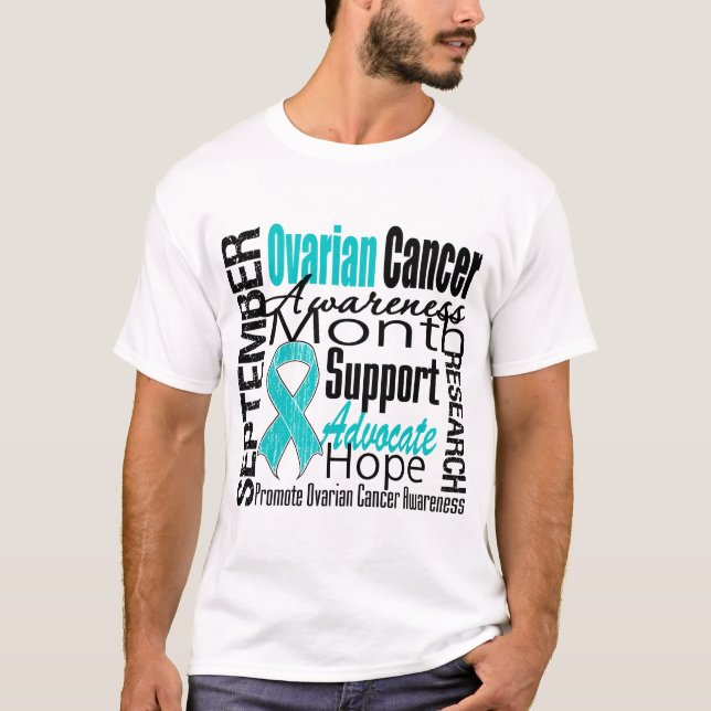 Ovarian Cancer Awareness Month v1 T-Shirt (Front)
